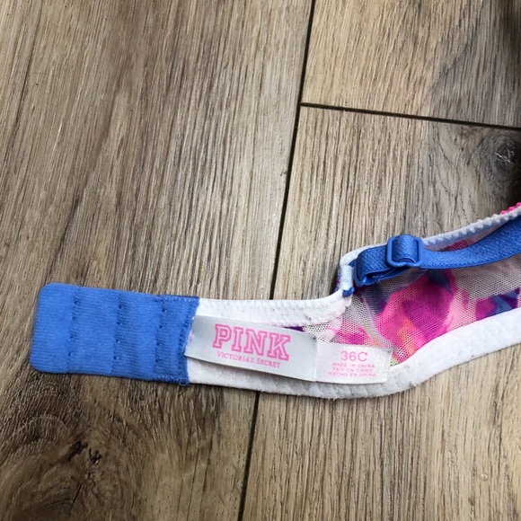 PINK Victoria’s Secret Lace Push Up Bra Size 36C - Picture 3 of 8